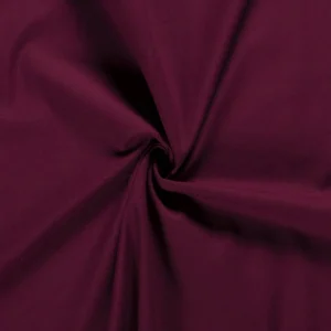Tissu coton sergé épais uni coloris bordeaux, 25cm