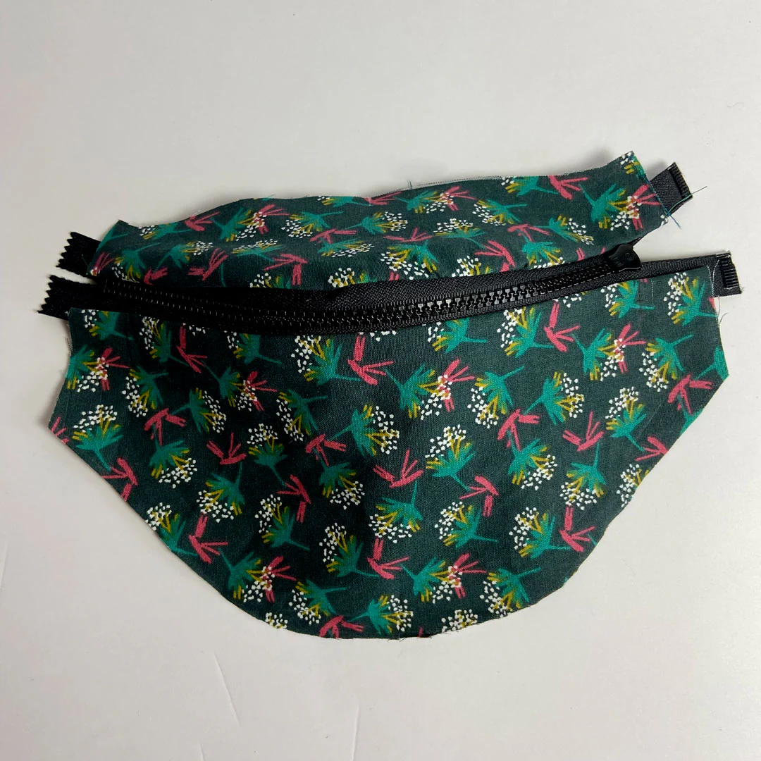 Tissu coton Ombilo cyprès/émeraude, imprimé floral, tissu Domotex, 50cm – Image 6