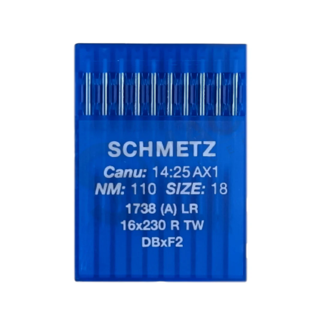 Aiguilles industrielles Schmetz Pointe cuir 16x230 LR NM110 – Image 2