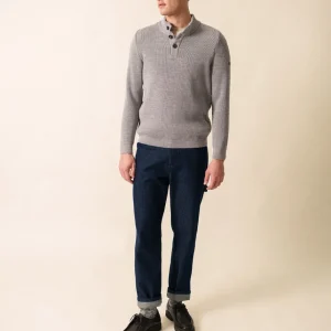 Pull Bourboule - en laine (GRIS CLAIR)