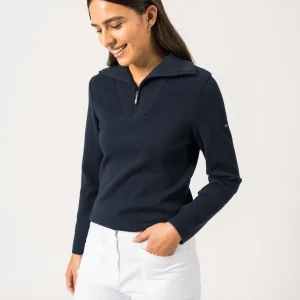 Pull Passerelle coton (MARINE)