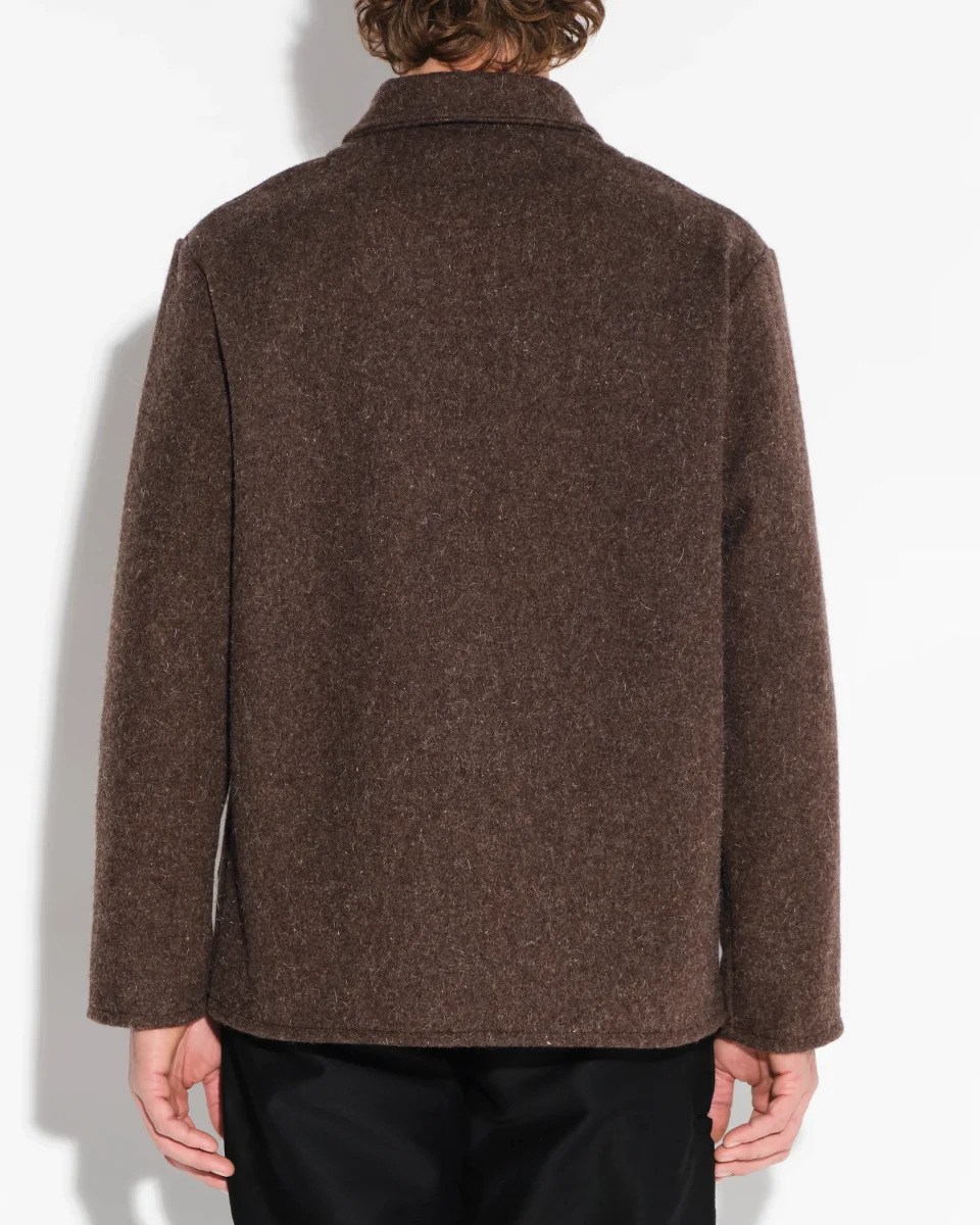 Veste en laine burel - marron – Image 4