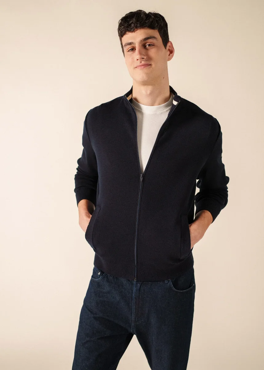 Cardigan zippé Equipage (NAVY) – Image 4