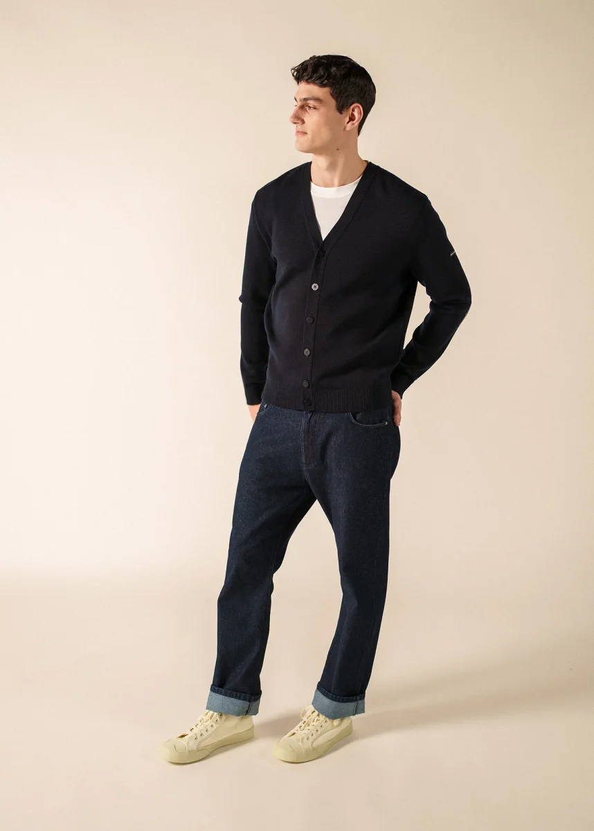 Cardigan Equipage (NAVY/ECUME)