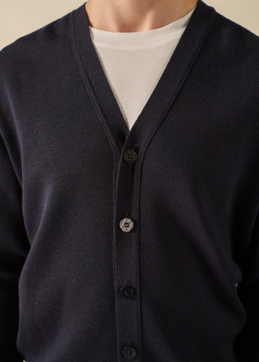 Cardigan Equipage (NAVY/ECUME) – Image 5
