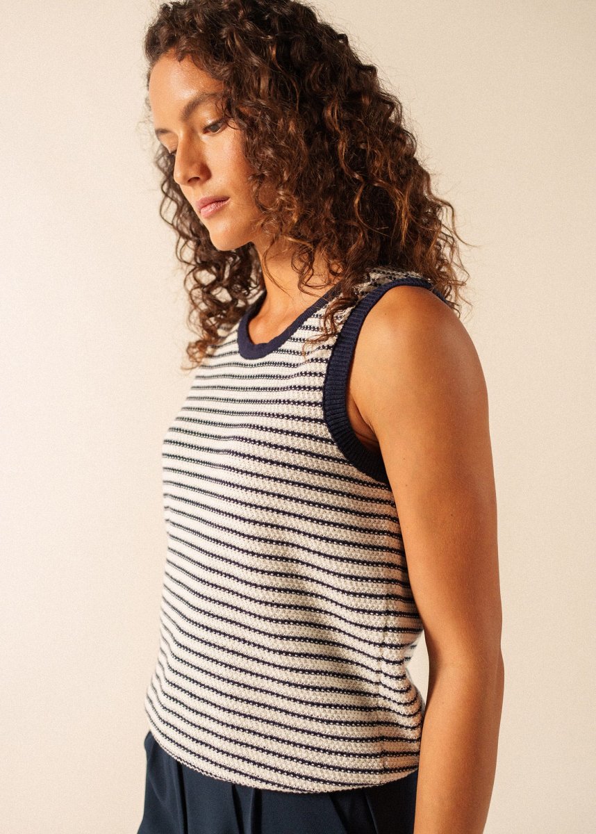 Débardeur Massane (ECUME/MARINE) – Image 4