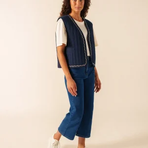 Veste Ste Lily (MARINE/TOILE)