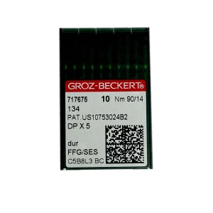 Aiguilles industrielles Groz-Beckert 134 SES, DP5J, DP7J, FFG, NM 90