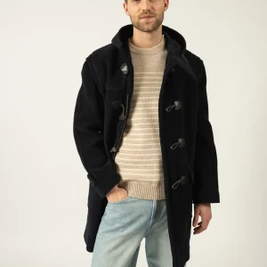 Duffle-coat Saturne - en drap de laine (NAVY)