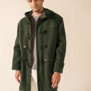 Duffle-coat Saturne - en drap de laine (VEGETAL)