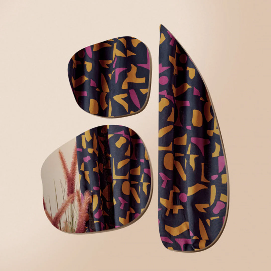 Tissu modal de viscose Shadow night, création française, Atelier Brunette 10cm – Image 4