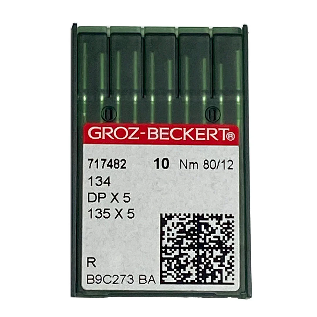 Aiguilles pour machine à coudre industrielle Groz-Beckert 134R, DPX5, 135x5 NM 80 – Image 2