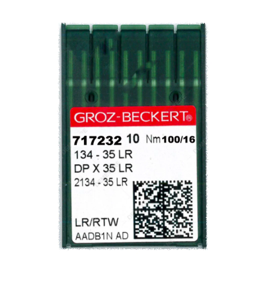 Aiguilles pour machine à coudre industrielle Groz Beckert 134-35LR NM 100 – Image 2
