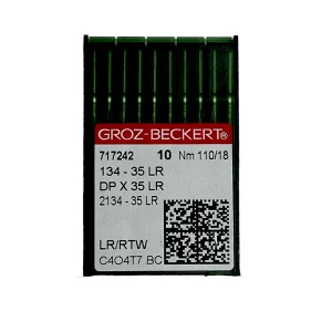 Aiguilles pour machine à coudre industrielle Groz Beckert 134-35LR NM 110