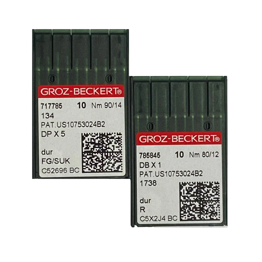Aiguilles pour machine à coudre industrielle Groz-Beckert 134, DPX5 SUK NM 90 – Image 3