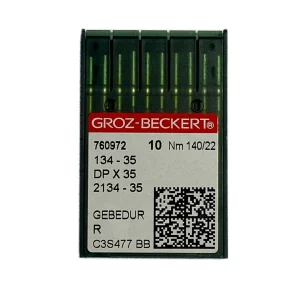 Aiguilles pour machine à coudre industrielle Groz-Beckert 134-35R GEBEDUR NM 140