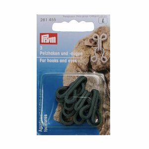 Agrafes fourrure avec porte agrafes gris, 261455