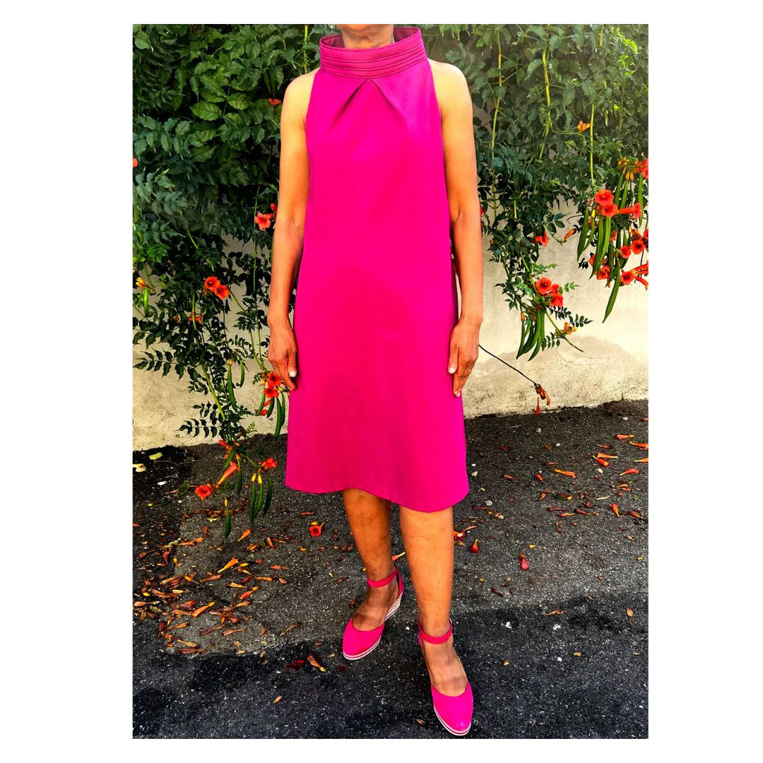 Tissu Gabardine Light Dahlia Atelier Brunette, création française, 50cm – Image 6