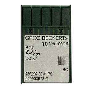 Aiguilles pour surjeteuse industrielle Groz-Beckert B27, 81x1, DCx27 NM 100