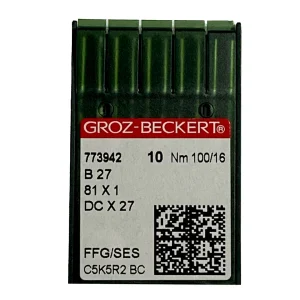 Aiguilles pour surjeteuse industrielle Groz-Beckert B27, 81x1 SES, DCx27J, NM 100