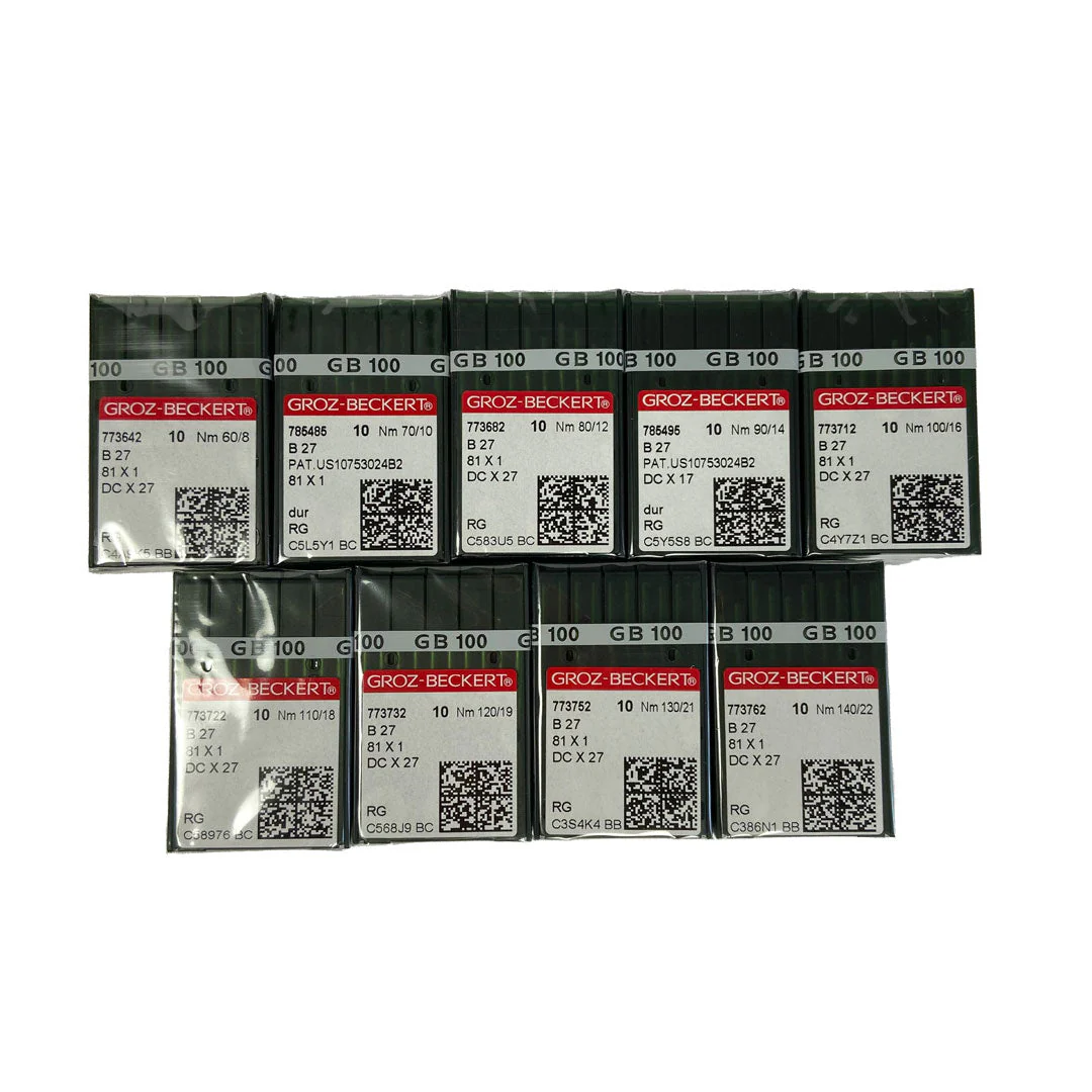 Aiguilles pour surjeteuse industrielle Groz-Beckert B27, 81x1, DCx27 NM 90 – Image 6