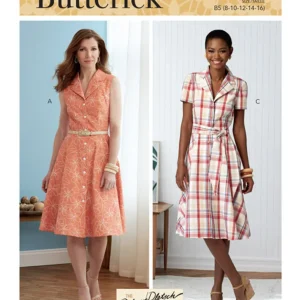 Patron de robes chemisier et ceinture, Butterick 6843