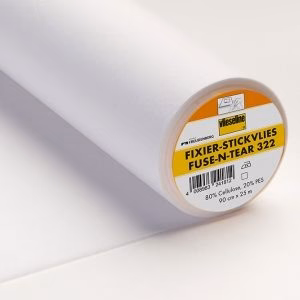 Vlieseline Entoilage Brod thermocollant blanc, support broderie pour jersey, Ref. 322