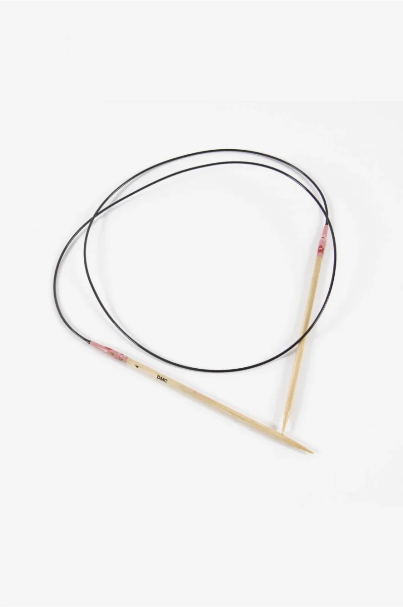 Aiguilles circulaires à tricoter bambou, U1844/4 DMC, Aiguilles circulaires 80cm