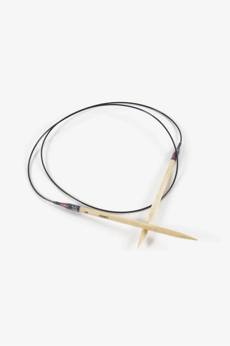 Aiguilles circulaires à tricoter bambou, U1844/6 DMC, Aiguilles circulaires 80cm