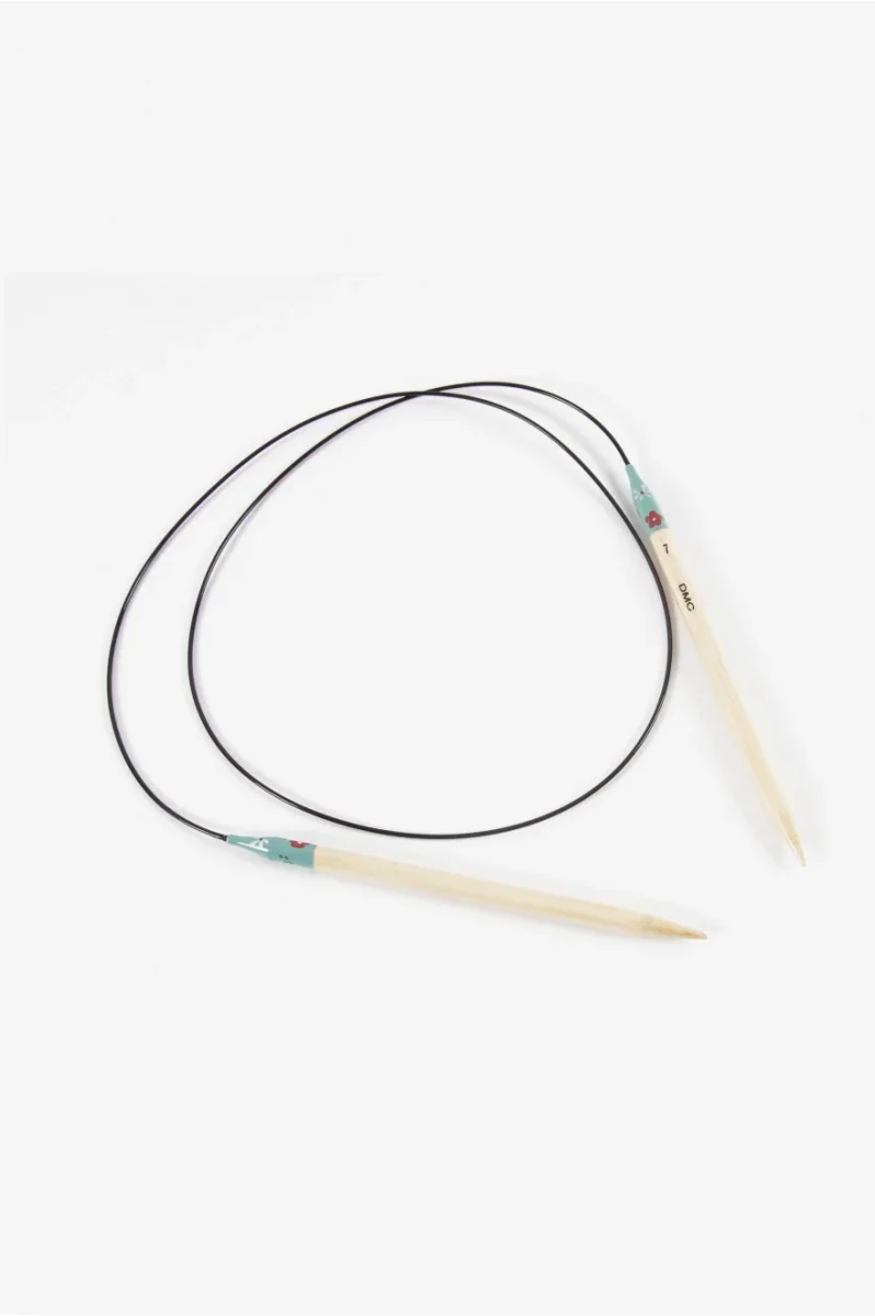Aiguilles circulaires à tricoter bambou, U1844/7 DMC, Aiguilles circulaires 80cm – Image 3