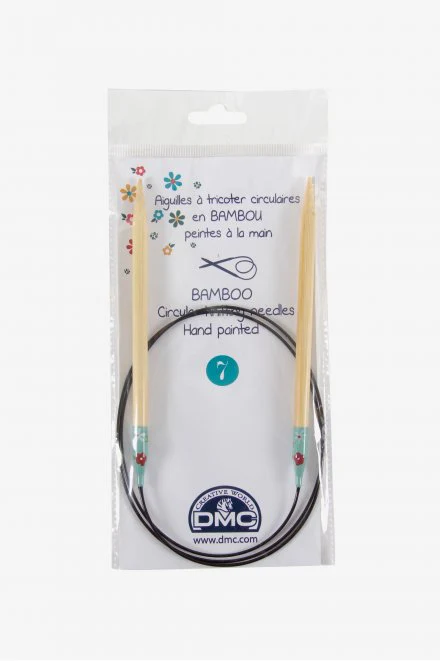 Aiguilles circulaires à tricoter bambou, U1844/7 DMC, Aiguilles circulaires 80cm – Image 2