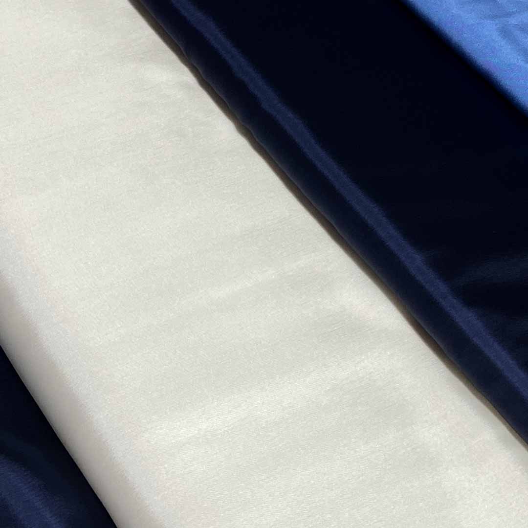 Tissu doublure Bemberg Synabel made in France bleu marine, Col 609, 50cm – Image 3