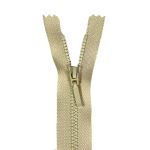 Fermeture Eclair injectée non séparable, Z48-410, maille 4mm, blanc cassé