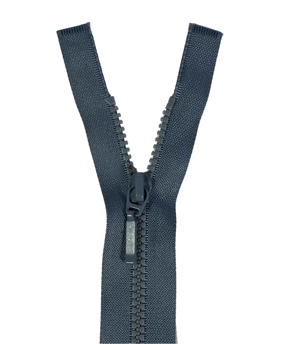 Fermeture Eclair injectée non séparable, Z48-440, maille 4mm, gris