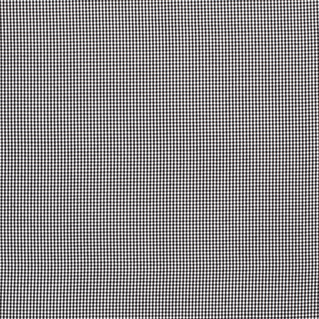 Tissu gabardine imprimé vichy à petits carreaux noir et blanc, 50cm – Image 2