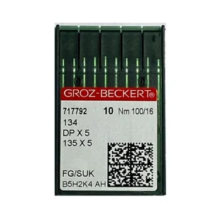 Aiguilles pour machine à coudre industrielle Groz-Beckert 134, DPX5 SUK NM 100