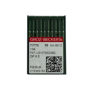 Aiguilles pour machine à coudre industrielle Groz-Beckert 134, DPX5 SUK NM 80