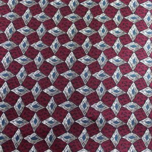 Tissu de soie, rouge bordeaux, 25cm