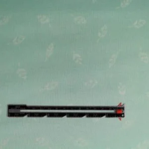 Tissu voile de coton imprimé vert