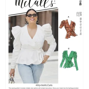 Patron de couture haut pour femme, McCall's 8146