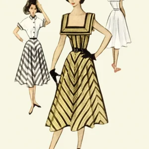 Patron couture robe vintage année 50's McCall's 8357