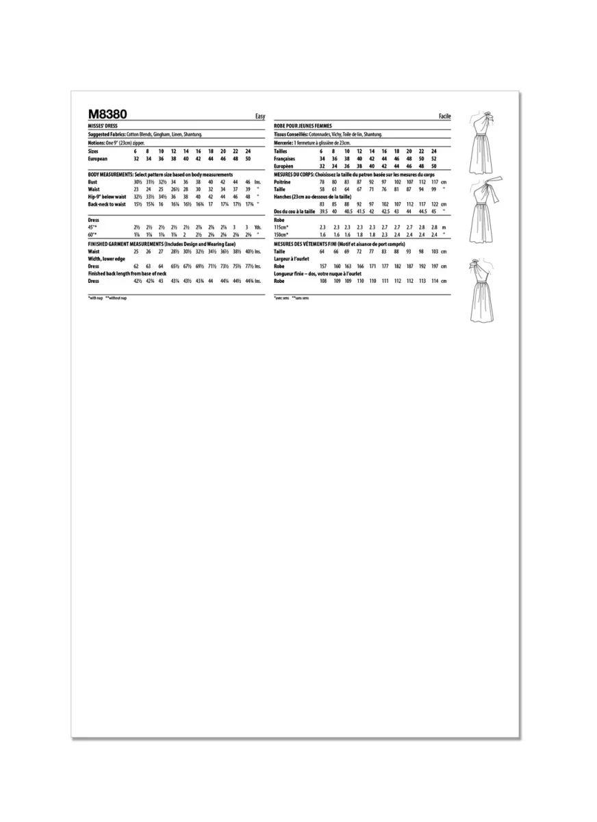 Patron couture robe sportive vintage McCall's 8380 – Image 5