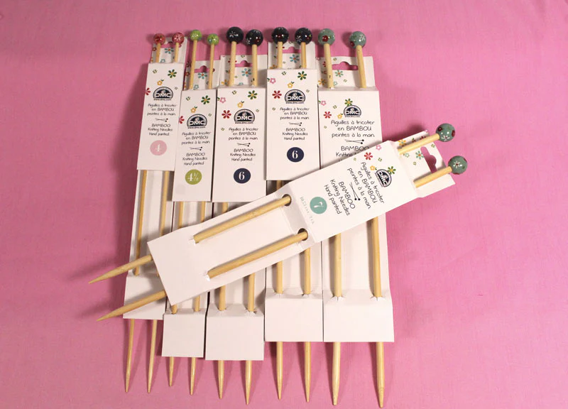 Aiguilles à tricoter bambou no 6 DMC, 40cm – Image 3