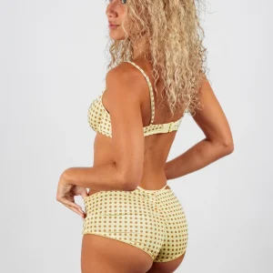 Short Jaune à Pois Marron