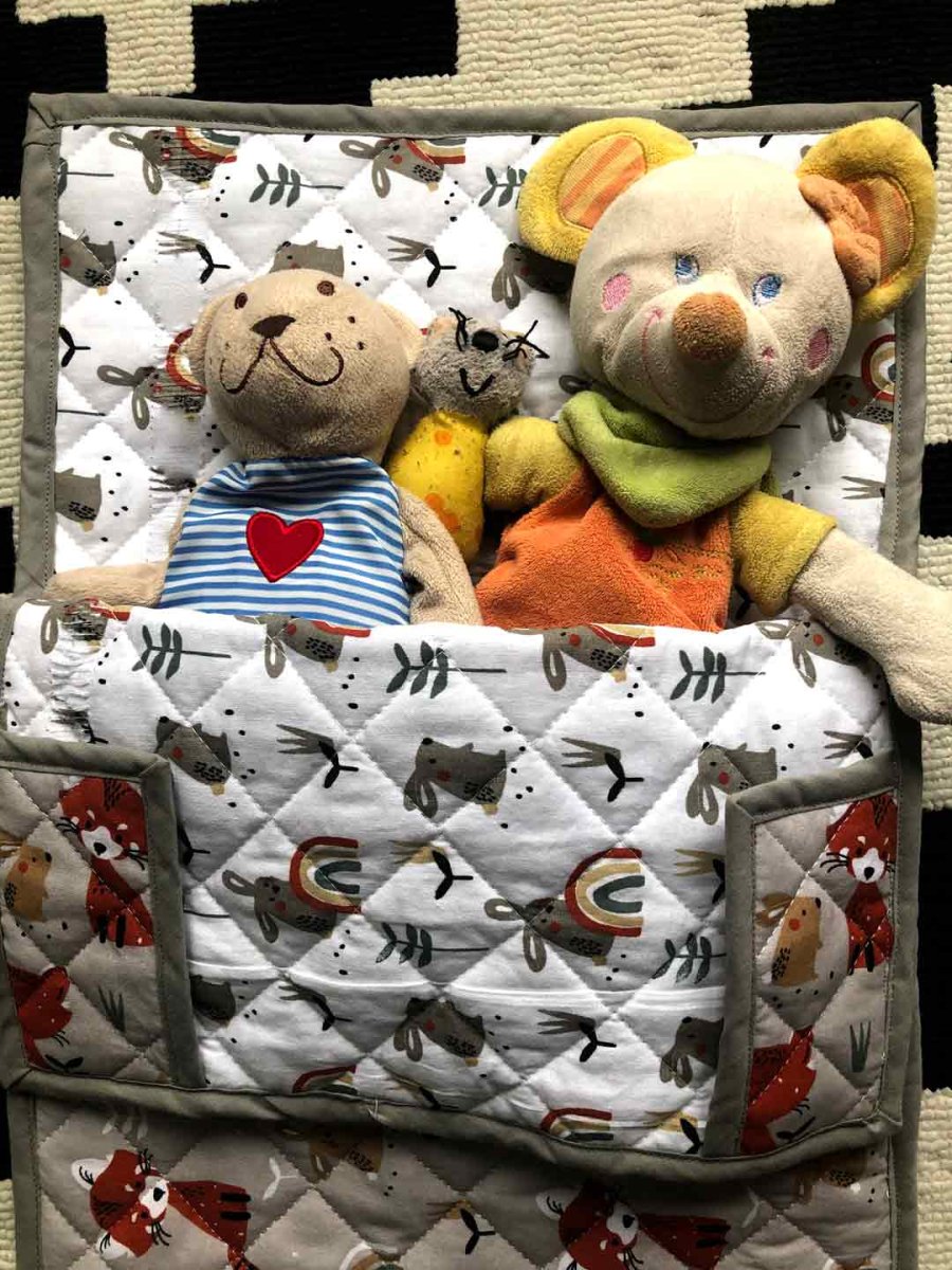 Tissu coton matelassé réversible pour enfants, Chewonki/Djamena, 50cm – Image 5