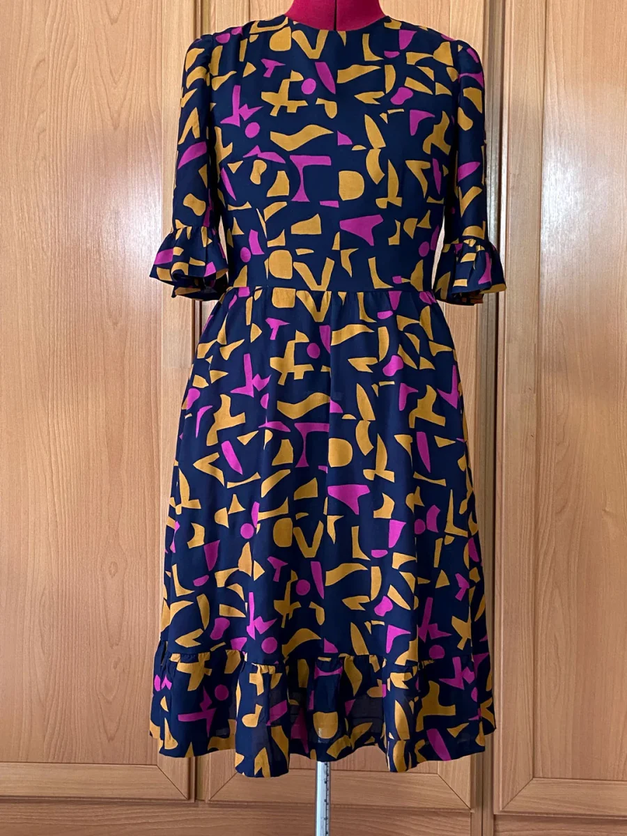 Tissu modal de viscose Shadow night, création française, Atelier Brunette 10cm – Image 6