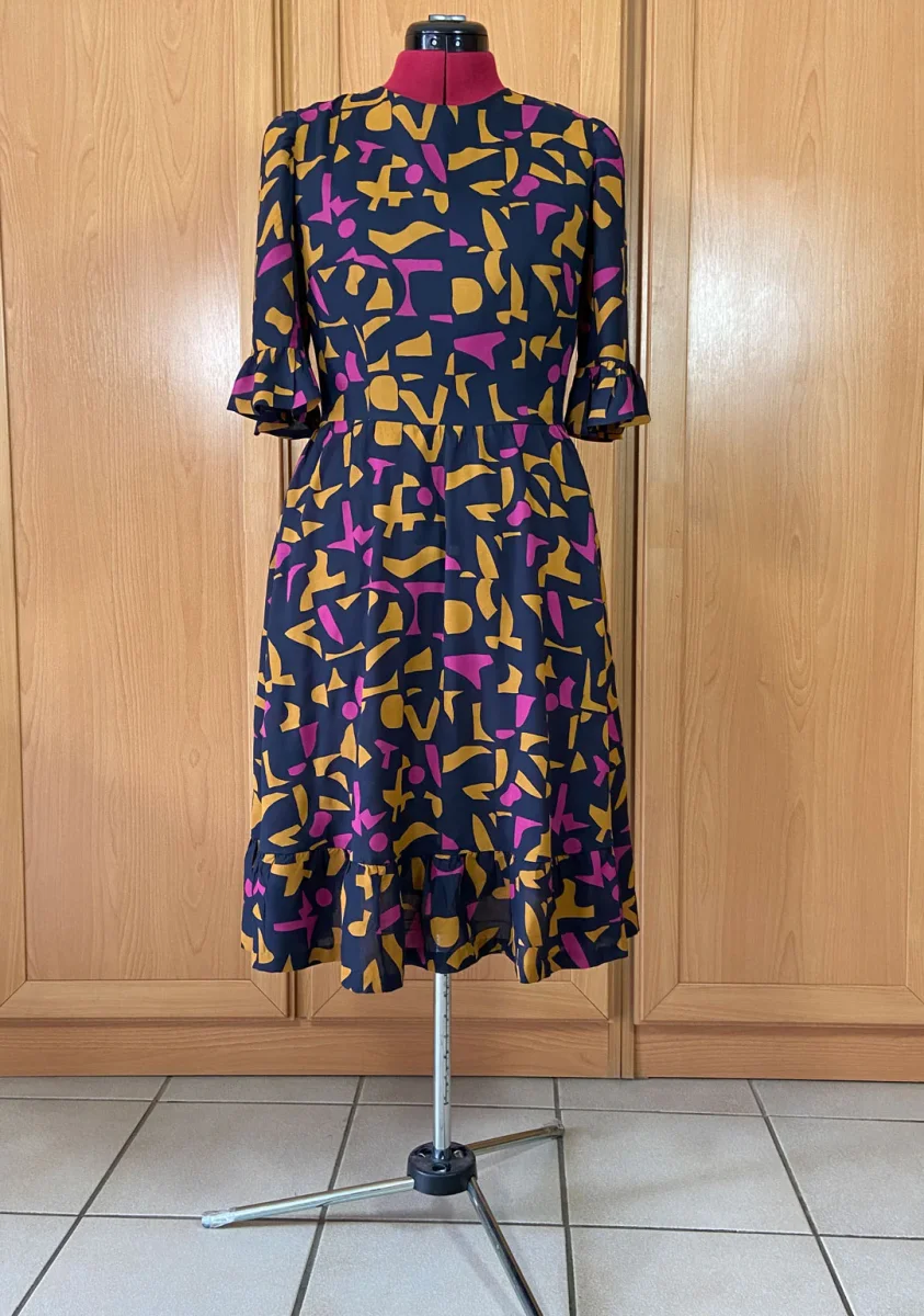 Tissu modal de viscose Shadow night, création française, Atelier Brunette 10cm – Image 7