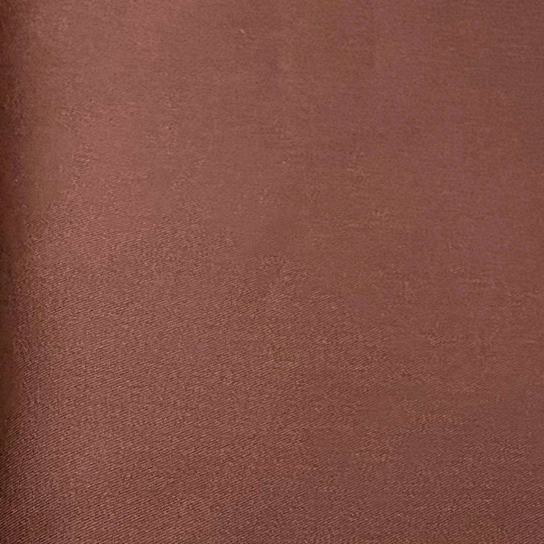 Tissu gabardine uni couleur chocolat, 50cm – Image 2
