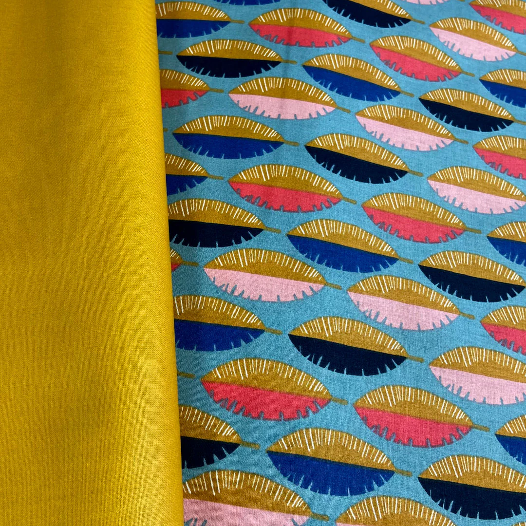 Tissu coton Gofao Nil vintage, tissu Domotex, 50cm – Image 5