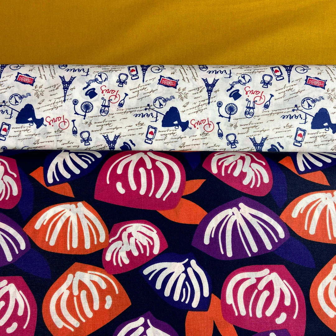 Tissu coton enduit moutarde, tissu souple, imperméable, anti tâche, 50cm – Image 3